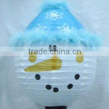 Christmas decoration snowing paper lamp lantern