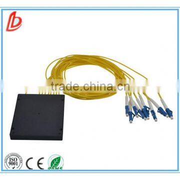 Low price cassette type LC 1*8 Fiber Optical Splitter, FTTH 1*8 LC Optic Fiber Splitter