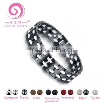 10mm high quality black tungsten magnetic bracelet,black classicl tungsten bracelets