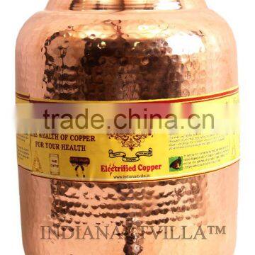 Pure Copper 4 ltr. Water Pot Storage Tank With Tap