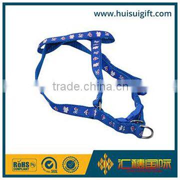 high quality wholesale custom blue nylon dog leash with padded handle