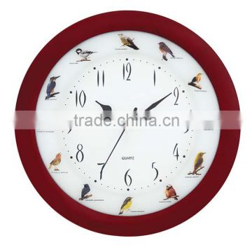 12" Bird Sound Wall Clock