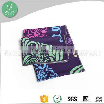 Printed combo yoga mat towel microfiber non-slip private label