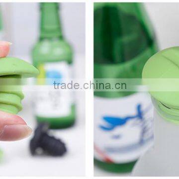Silicone Screw Shape Food Grade Wine Bottle Stoopers photo-5