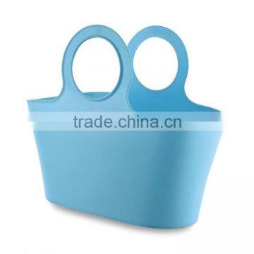 pe plastic vegetable storage shopping basket with handle