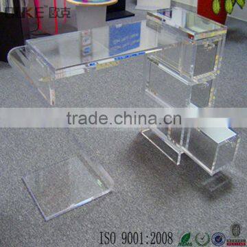 new design excellent quality transparent acrylic table