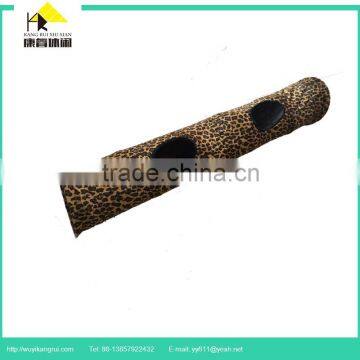 Leopard Single Velboa Pet Play Tunnel