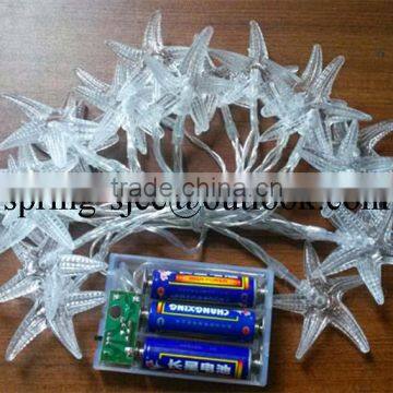 Transparent five-pointed star led string lights point party light