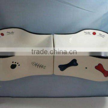 Ceramic Pet Bowl With Little Paw