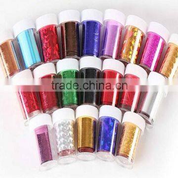 Nice many color Nail Art Transfer Foil Sticker for Nail Tips Decoration