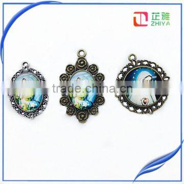 2015 Fashion Necklaces Cabochon With Brass Chain Customizable Time Gem photo-4