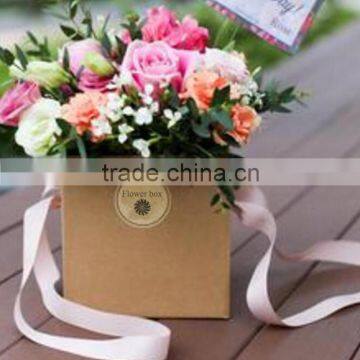 High Quality Kraft Paper Box for Flower Packaging photo-2