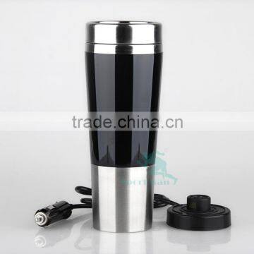 Cheap Car New Design 12v Stainless Steel Car Heated Mug High Quality Travel Mug Easy-clean Lid Cup photo-2