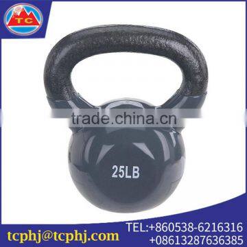 Custom Smooth Surface Durable Vinyl Cast Iron Kettlebell For Sales