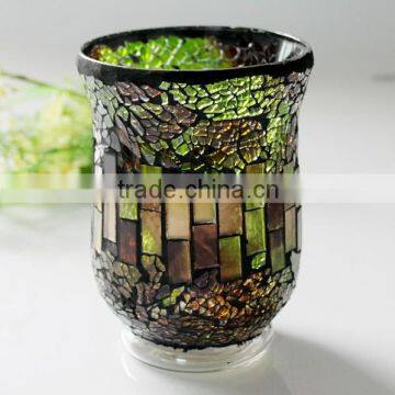 around mosaic glass lantern for home decoration