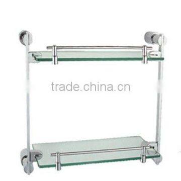 bathroom 2 tier glass shelf 50102