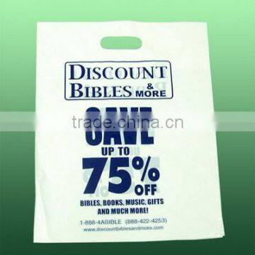 2016 Most Popular Custom Printed Biodegradable Cornstarch Decorative Die Cut Shopping Bags