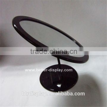 acrylic black desktop cosmetic mirror with logo