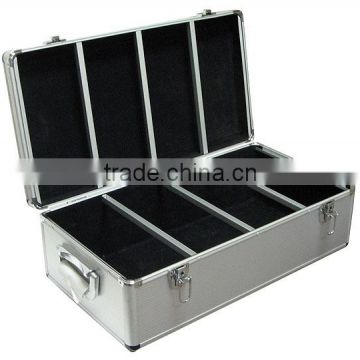 Aluminum 720 CD-R DVD Storage Case w/ Keys Sleeves DJ