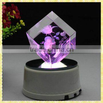 Personalized Cheap Crystal 3D Laser Gifts For Wedding Souvenir