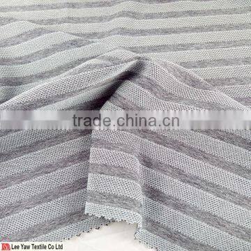 100% polyester two tone with moisture absorbent wicking knitted fabric