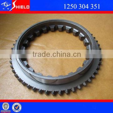 To Ethiopia Chinese buses yutong higer hengtong buses gearbox parts clutch body 1250304351 synchronizer cone