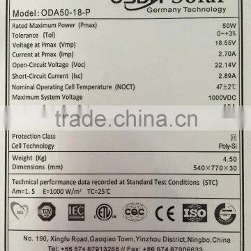 50w 18v Colorful Solar Panel for Yemen Market With TUV CE photo-5