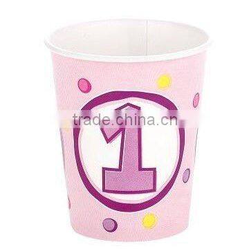 Cupcake 1st Birthday 9 oz. Cups, 9 oz, pack of 8