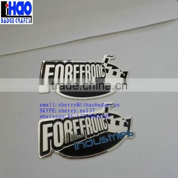 Custom Logo Embossed Aluminum badge/ Aluminum label/ Metal nameplate