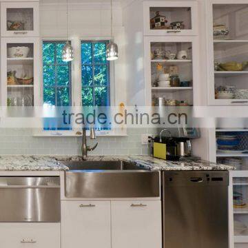 White Lacquer Hangzhou Kitchen Cabinets Remodeling Manufacturer photo-3