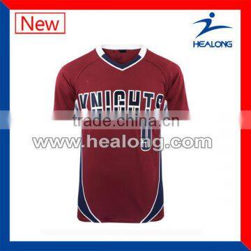 New deisgn sublimated volleyball jerseys cheap men's volleyball uniform red volleyball jersey