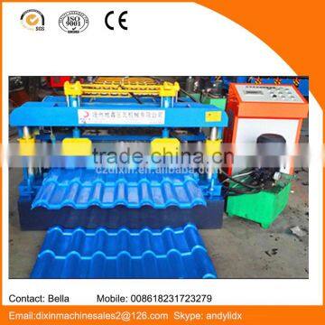 800 Hot Type Tile Steel Sheet Glazed Tile Making Machine/quality Glazed Tile Roll Forming Machine Roll Forming Machine for Roof photo-6