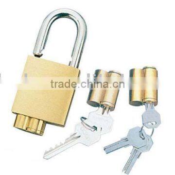 EXCHANGE ROTOR BRASS PADLOCK