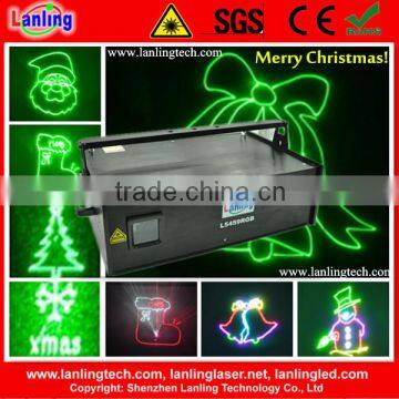 6W laser stage lighting outdoor projector for christmas