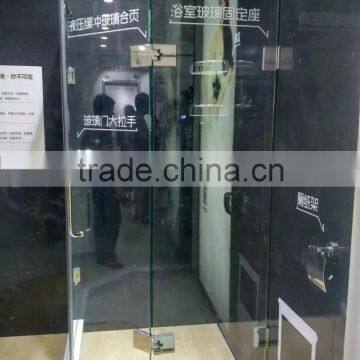 Die-casting Stainless Steel Glass Clamps Hinge / Hydraulic Auto Closing Glass Clamp For Shower Room MADE IN CHINA