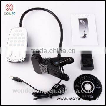 Fashion design wifi remote security lamp hidden camera