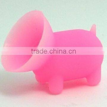 Hot-selling custom pig animal shaped silicone smartphone sucker stand