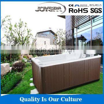 Best sell hydrotherapy swimming pool hot tub combo with wood panels