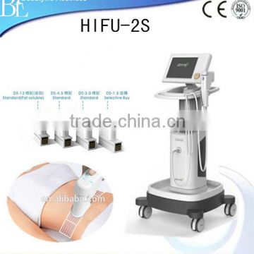 1.0-10mm 2016 Latest HIFU Machine With 3 Cartridges/hifu Fat Melt Cartridge/for Skin Rejuvenation And Fat Removal 7MHZ