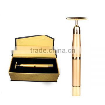 T-shape treatment head 24k gold beauty bar