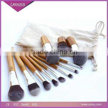 Wholesale Professional Kabuki Beauty Makeup Brushes, Bamboo Handle Makeup Brush Set
