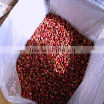 Dried red rose buds used in medicine