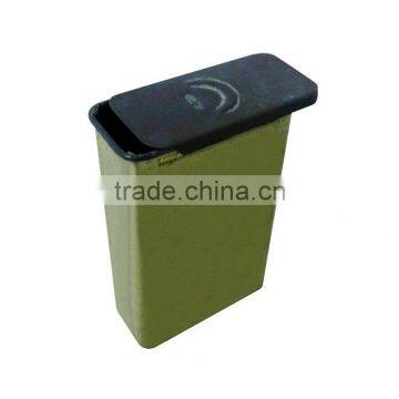 rectangular shape high quality metal box sliding lid slid open box