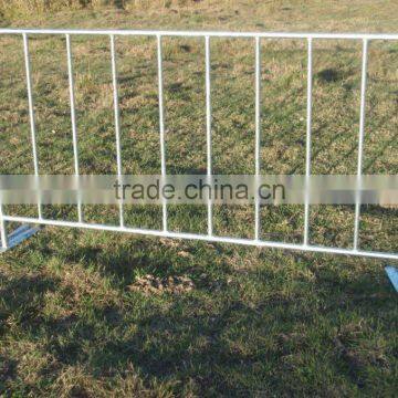 flat feet galvanized Steel Traffic Crowd Control Barrier for Road