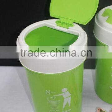 Colourful Open Top 8 Liter Plastic Dustbin. Suitable to be Used as Office Dustbin, Toilet Dustbin, Sanitary Dustbin photo-2