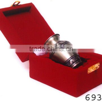 Manufacturer of Brass Cremation Keepsake Urn in Velvet Box