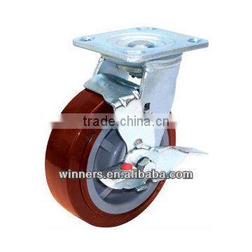 heavy duty wheel caster swivel PU caster