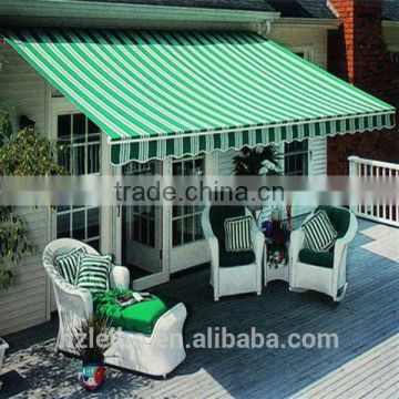 Folding arm awning