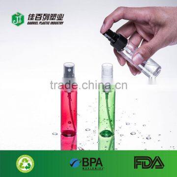 New product pet clear plastic cosmetic spray pump bottle