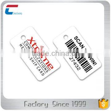 PVC Key Tag with Barcode plastic card